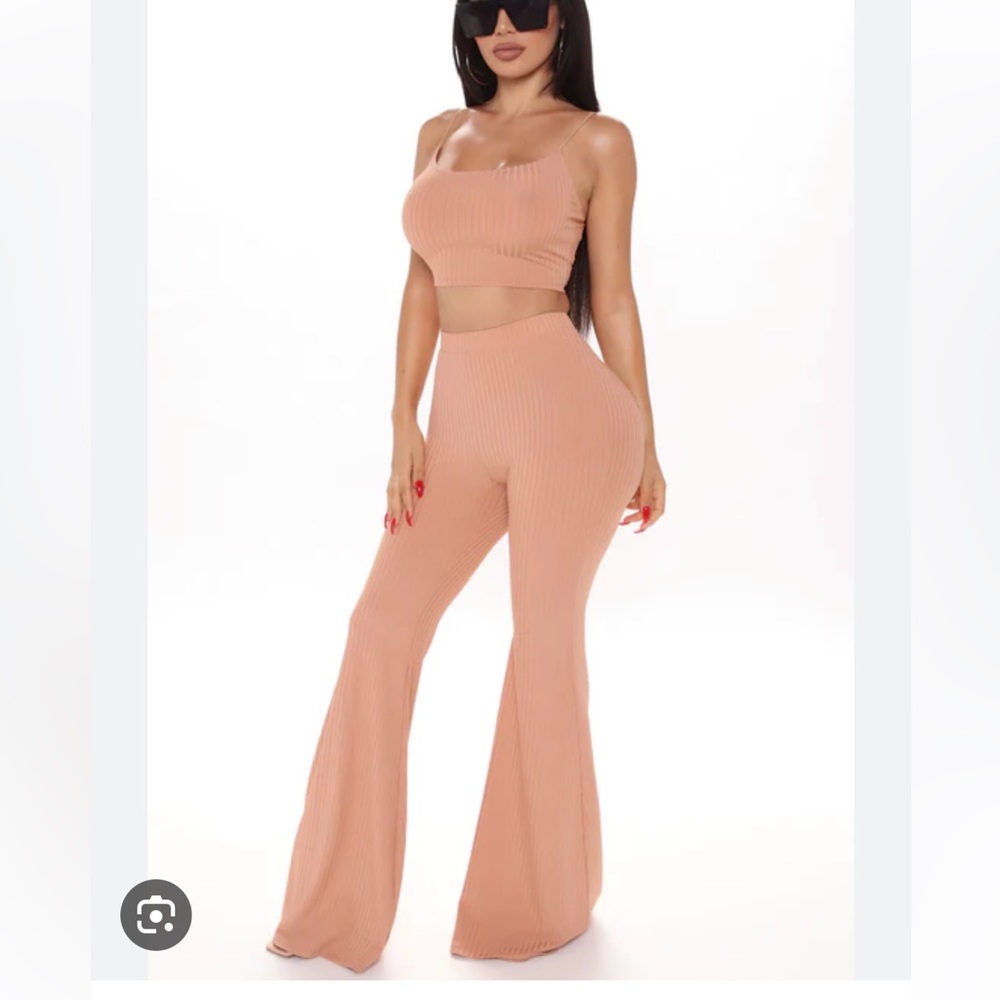 Peach Pants Set